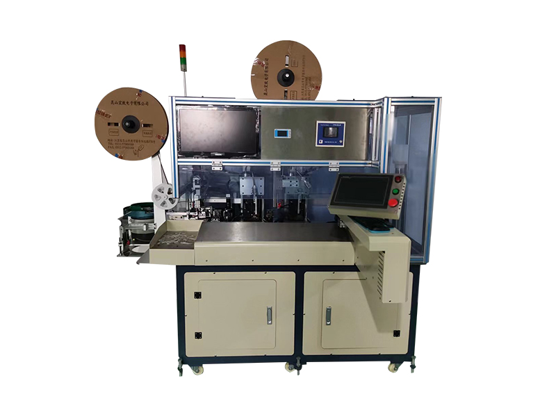 全自動(dòng)單壓?jiǎn)握磫未?雙線規(guī))插膠殼機(jī)